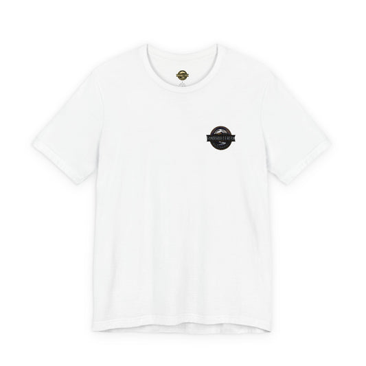 Casual Embroidered Tee for Everyday Wear, Perfect for Summer, Unisex Graphic Top, Gift for Friends, Relaxed Fit Shirt